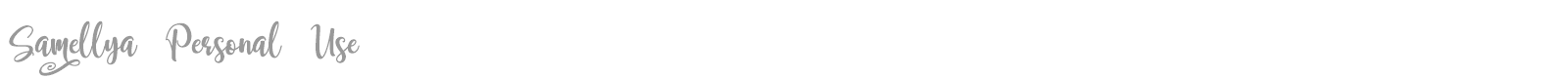 Samellya font preview